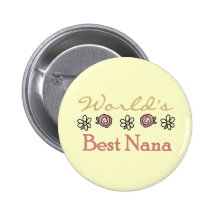 Daisies and Roses Worlds Best Nana Pin