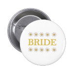 Daisies Bride Pinback Button