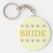 Daisies Bride T-shirts and Gifts Key Chain