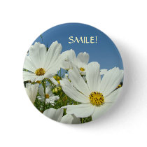 DAISIES Button SMILE! Button Valentine's Day gifts