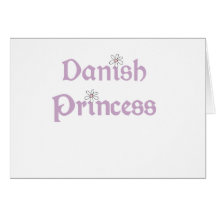 Daisies Danish Princess Card