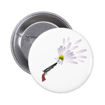 Daisies for bullet pinback button