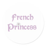 Daisies French Princess Sticker