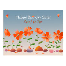 Daisies Happy Birthday Post Cards