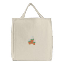 Daisies In Pot Canvas Bags
