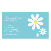 Daisies on Blue Business Card