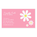 Daisies on Pink Business Cards