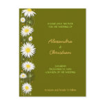 Daisies Save the Date Wedding Announcement 3 Card