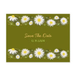 Daisies Save the Date Wedding Announcement Card Postcard