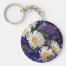 daisies time key chain