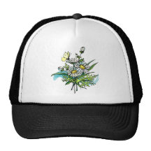 Daisies With Butterfly Mesh Hats