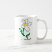 daisy2, Live Love Laugh Coffee Mugs