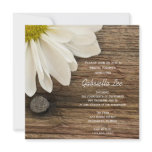 Daisy and Barn Wood Country Bridal Shower Invite