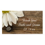 Daisy and Barn Wood Country Wedding Favour Tags Business Card Templates