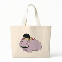 Daisy and Cookie the Hippo Bags