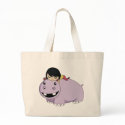 Daisy and Cookie the Hippo bags