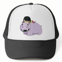 Daisy and Cookie the Hippo Hat