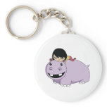 Daisy and Cookie the Hippo Key Chains