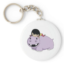 Daisy and Cookie the Hippo Key Chains