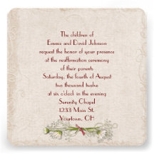 Daisy and Pearl Vow Renewal Invitation
