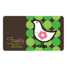 Daisy Baby Chick Dots Cute Fun Custom Profile Card Business Card Templates