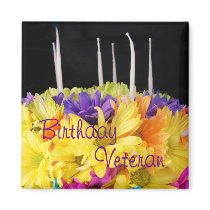 daisy birthday cake magnet- customize