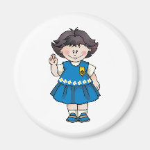 Daisy Black Hair Magnet