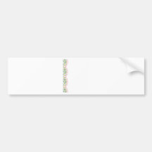 Daisy Border Bumper Stickers