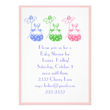 Daisy bunny invitation