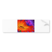 DAISY & BUTTERFLY ART PAINTING - MULTI BUMPER STICKER