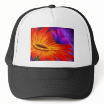 DAISY & BUTTERFLY ART PAINTING - MULTI MESH HAT