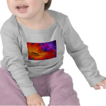 DAISY & BUTTERFLY ART PAINTING - MULTI TEE SHIRT
