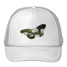 Daisy Butterfly Collage Trucker Hat
