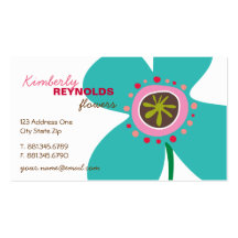 Daisy Flower Pop Fun Summer Daisies Whimsical Cute Business Cards