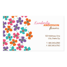 Daisy Flower Pop Fun Summer Daisies Whimsical Cute Business Cards