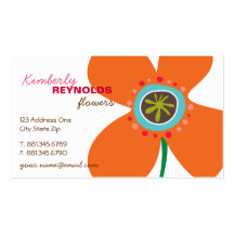 Daisy Flower Pop Fun Summer Daisies Whimsical Cute Business Cards