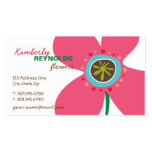 Daisy Flower Pop Fun Summer Daisies Whimsical Cute Business Cards