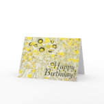 Daisy Flowers Art Birthday Card