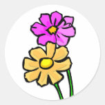 Daisy Fun Round Sticker