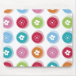 Daisy Fuzzy Colour Dots Mousepad