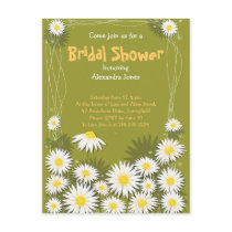 Daisy Garden Bridal Shower Party Invitation Postcards