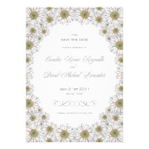 Daisy Garden Save the Date Invitation