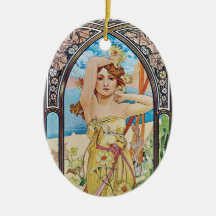 Daisy Goddess Christmas Tree Ornament