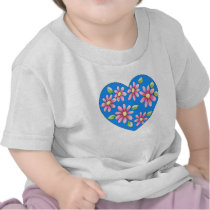 Daisy Heart Toddler Shirt t-shirts