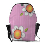 Daisy Joy pink Rickshaw Messenger Bag