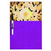 DAISY / MARGUERITE / MARGHERITA, brown yellow blue