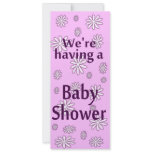 Daisy Pink Baby Girl Shower Invitations