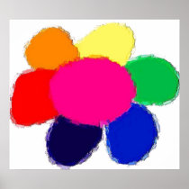 Daisy Rainbow Poster