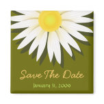 Daisy Save The Date Wedding Announcement Refrigerator Magnets