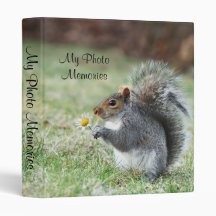 Daisy Squirrel Photo Album Vinyl Binder